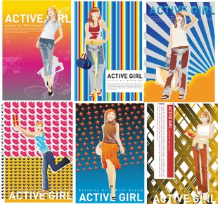 活力女孩时尚运动瞬间