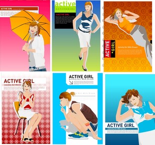 时尚模特摄影素材集合