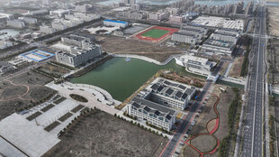 城市建筑景观俯瞰图