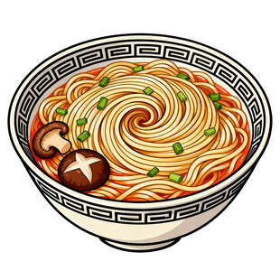 一碗美味的香菇面条