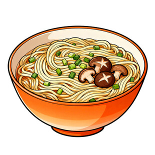 一碗美味香菇面条