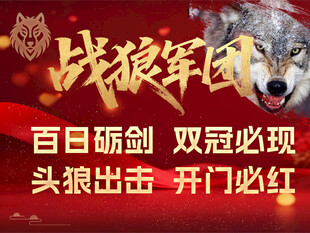 战狼军训宣传海报