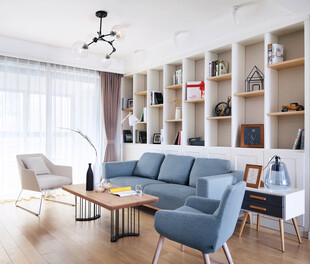 现代简约风客厅室内场景