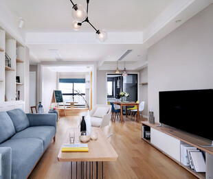 现代简约风温馨客厅空间