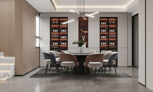 现代简约风餐厅室内设计