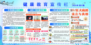 冬季健康教育宣传栏