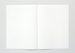 空白笔记本内页展示