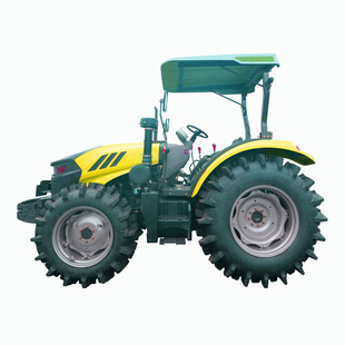 黄色农用拖拉机