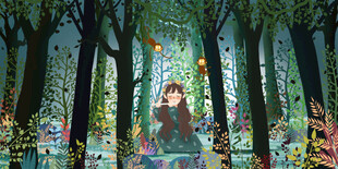 梦幻森林中的奇幻女孩
