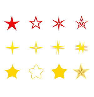 五角星图标卡通五角星图标五角星