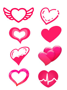 爱心图标矢量爱心图标心动图标