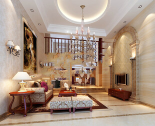 现代中式风格客厅设计