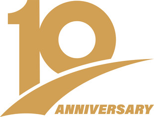 10周年 标识 年份 数字 