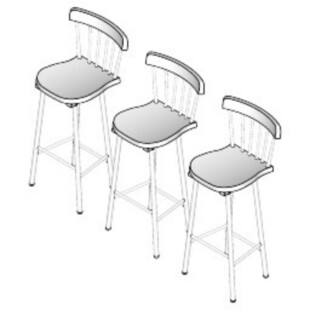 RDC 吧椅阵列构件