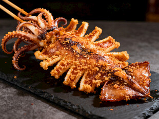 烤鱿鱼串