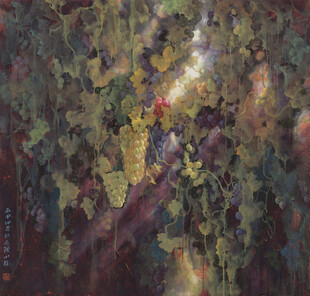 梦幻森林中的光影葡萄