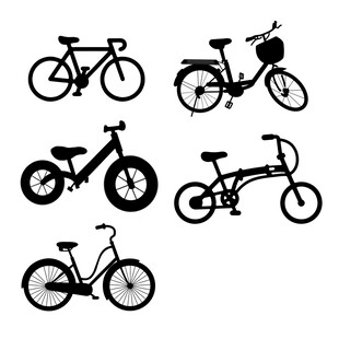 自行车图标矢量自行车卡通自行车