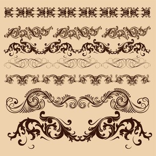 复古花纹装饰图案集合