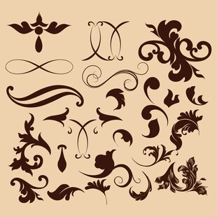 复古欧式花纹装饰图案集