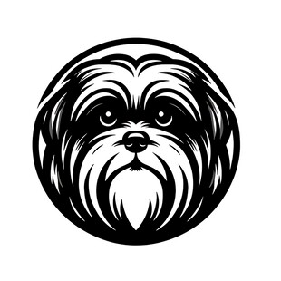 可爱西施犬头像