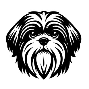 可爱西施犬头像