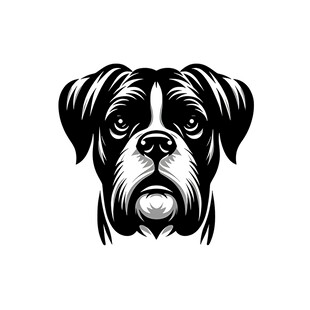 拳击犬头像设计