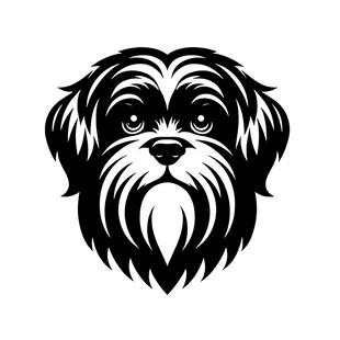 可爱西施犬头像设计