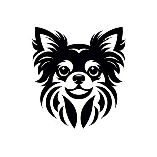 可爱吉娃娃头像标志