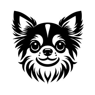 可爱吉娃娃头像图案