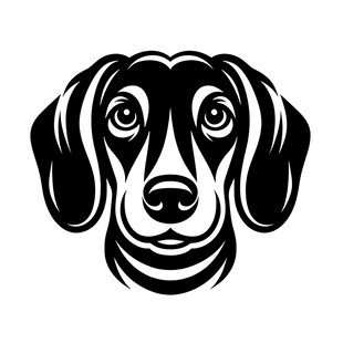 简约风格小狗头像