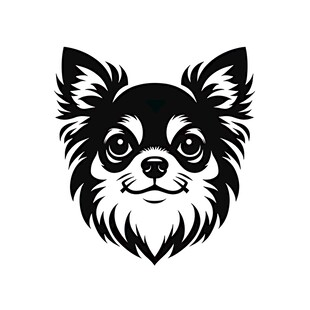 吉娃娃头像图案