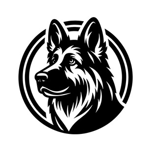 德国牧羊犬标志图案