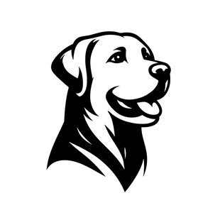 拉布拉多犬头像标志