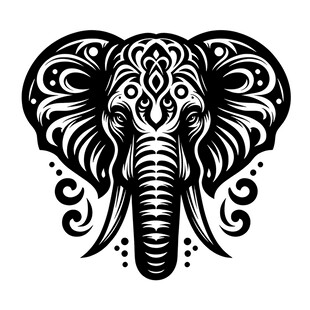 大象图案装饰艺术设计