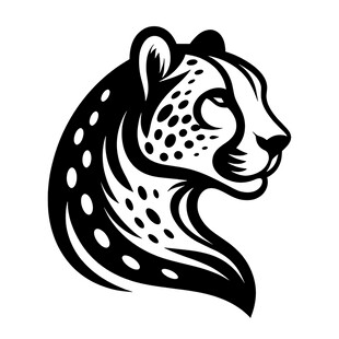 猎豹头像标志设计