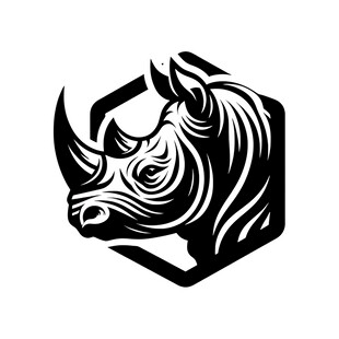 犀牛标志图案设计