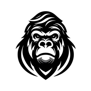 黑猩猩简约风格头像