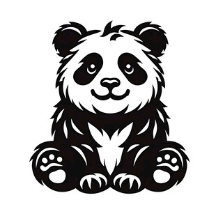 可爱熊猫卡通形象