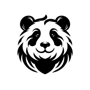 熊猫头像标志设计