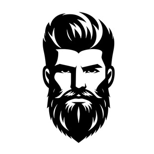 时尚型男胡须头像设计