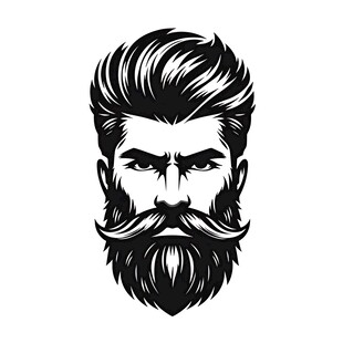 时尚男士胡须发型头像