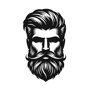 时尚男士胡须发型头像