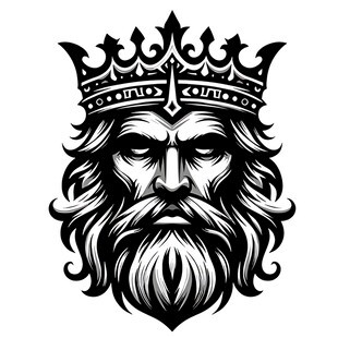 威严国王头像