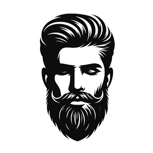 时尚型男胡须头像设计