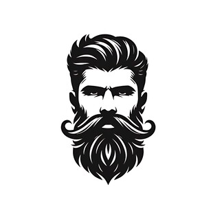 个性胡须男士头像设计