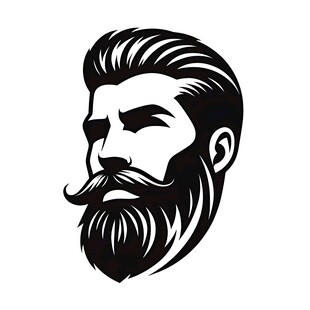 复古胡须男士头像