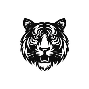 老虎头像标志设计