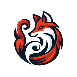 狐狸主题动感标志设计