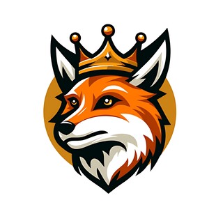戴皇冠的狐狸标志