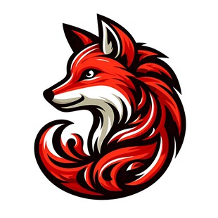 火焰狐狸标志设计